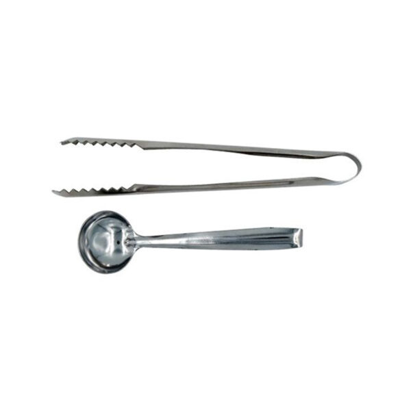 Set Pinza Carboncino + Cucchiaino Grani e Resine