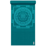 Tappetino YOGISTAR Yogimat Basic 'Shri Yantra' (Petrolio) 4MM