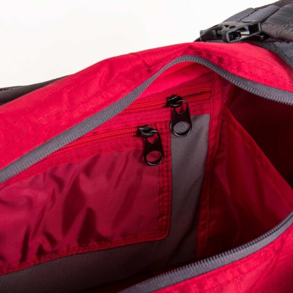 BHODI BAG Nataraj Poliestere (Grigio/Rosso - Petrolio) - immagine 3