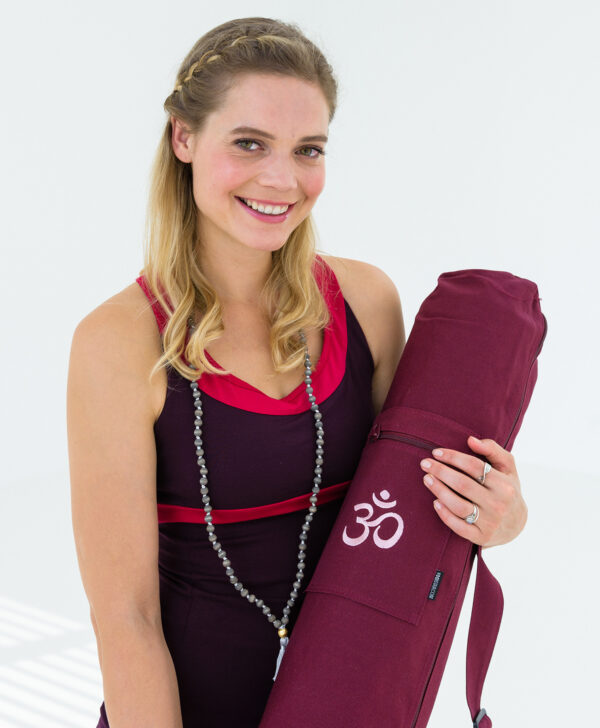 YOGIBAG BASIC - OM (Bordeaux) <br> Cotone con Zip  (65 CM) - immagine 2