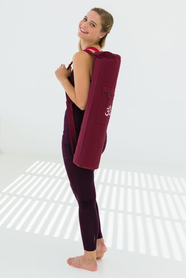 YOGIBAG BASIC - OM (Bordeaux) <br> Cotone con Zip  (65 CM) - immagine 3