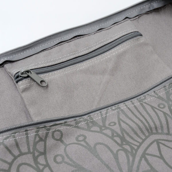 YOGIBAG BASIC - 'Lotus Mandala' (Grafite) Cotone con Zip (65 CM) - immagine 3