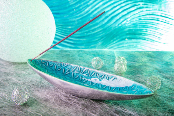 Portaincenso Boat in Alluminio (Turchese) - immagine 2
