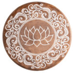 QUADRO 'FIORE DI LOTO' MDF (Ø 30 CM)