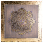 QUADRO 'MANDALA ENERGY' ORO MDF(40x40 CM)